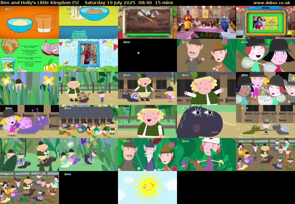 Ben and Holly's Little Kingdom (5) Saturday 19 July 2025 08:40 - 08:55