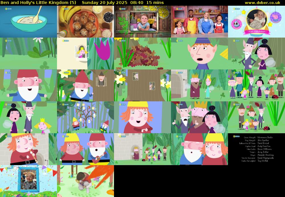 Ben and Holly's Little Kingdom (5) Sunday 20 July 2025 08:40 - 08:55