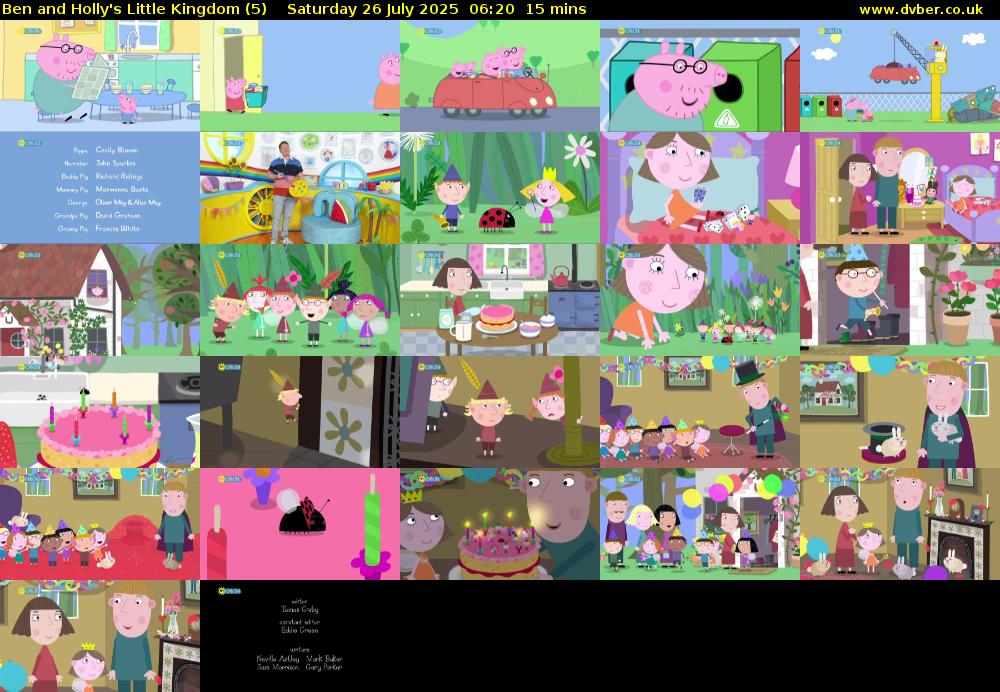 Ben and Holly's Little Kingdom (5) Saturday 26 July 2025 06:20 - 06:35