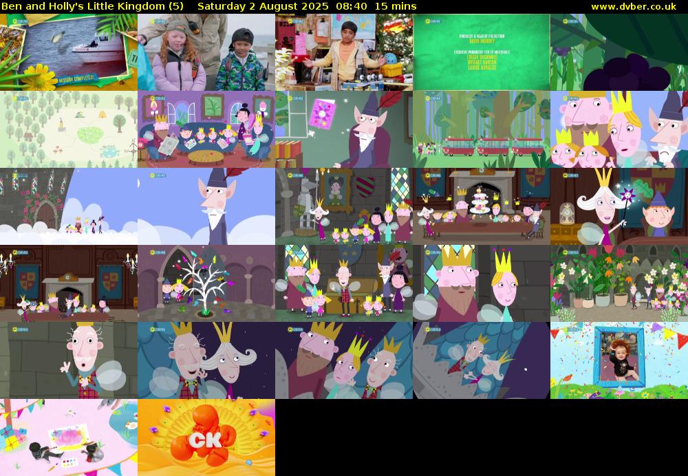Ben and Holly's Little Kingdom (5) Saturday 2 August 2025 08:40 - 08:55