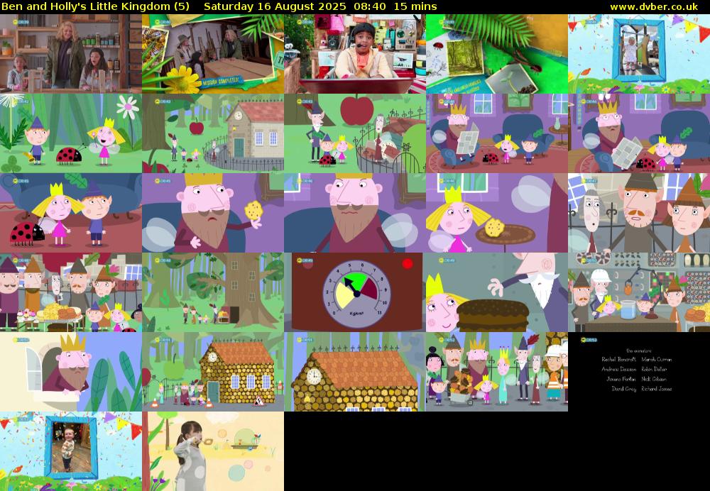 Ben and Holly's Little Kingdom (5) Saturday 16 August 2025 08:40 - 08:55