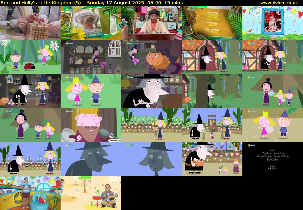 Ben and Holly's Little Kingdom (5) Sunday 17 August 2025 08:40 - 08:55