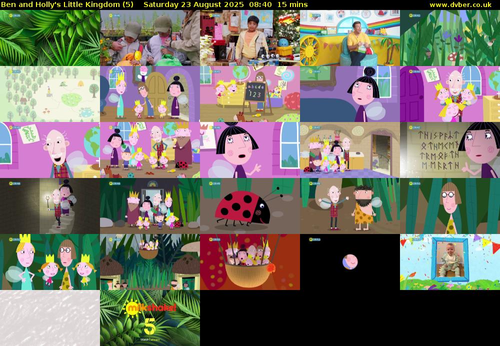 Ben and Holly's Little Kingdom (5) Saturday 23 August 2025 08:40 - 08:55