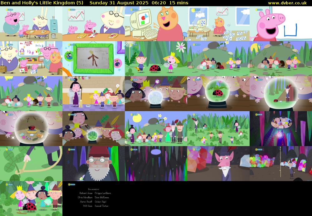 Ben and Holly's Little Kingdom (5) Sunday 31 August 2025 06:20 - 06:35