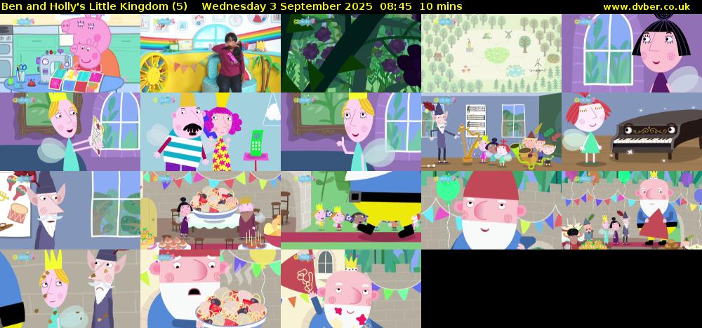 Ben and Holly's Little Kingdom (5) Wednesday 3 September 2025 08:45 - 08:55
