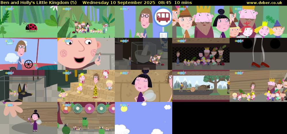 Ben and Holly's Little Kingdom (5) Wednesday 10 September 2025 08:45 - 08:55