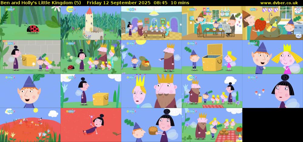 Ben and Holly's Little Kingdom (5) Friday 12 September 2025 08:45 - 08:55