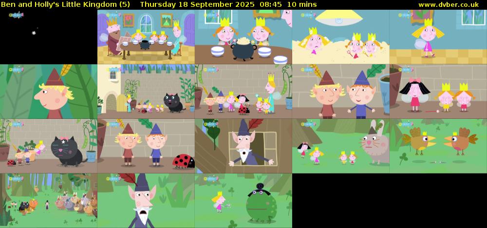 Ben and Holly's Little Kingdom (5) Thursday 18 September 2025 08:45 - 08:55