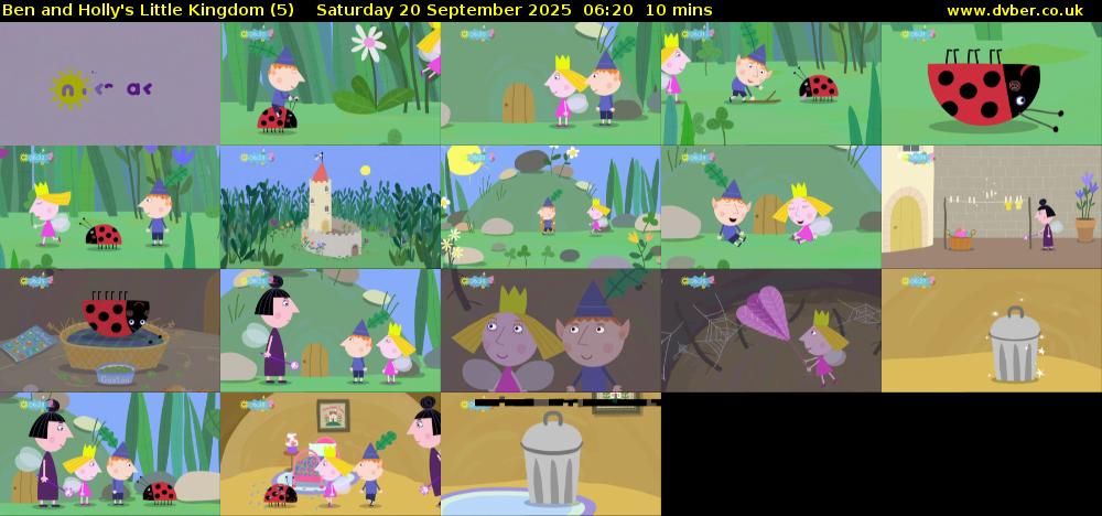 Ben and Holly's Little Kingdom (5) Saturday 20 September 2025 06:20 - 06:30