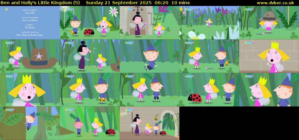 Ben and Holly's Little Kingdom (5) Sunday 21 September 2025 06:20 - 06:30