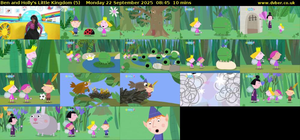 Ben and Holly's Little Kingdom (5) Monday 22 September 2025 08:45 - 08:55