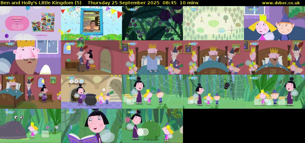Ben and Holly's Little Kingdom (5) Thursday 25 September 2025 08:45 - 08:55