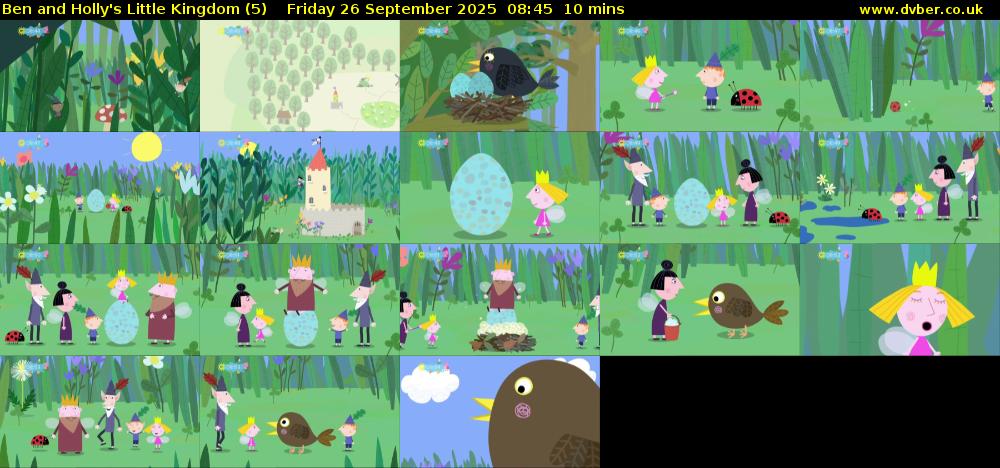 Ben and Holly's Little Kingdom (5) Friday 26 September 2025 08:45 - 08:55