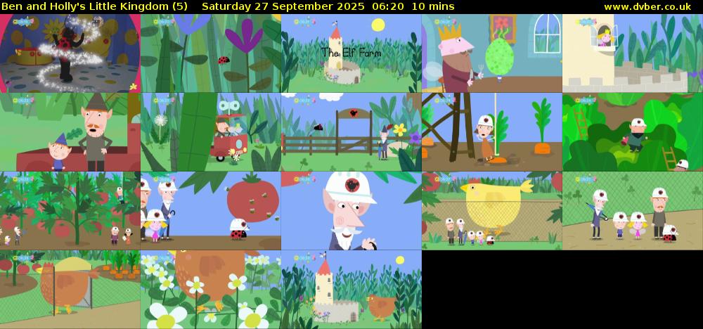 Ben and Holly's Little Kingdom (5) Saturday 27 September 2025 06:20 - 06:30