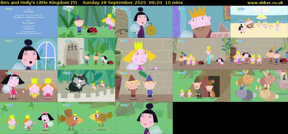 Ben and Holly's Little Kingdom (5) Sunday 28 September 2025 06:20 - 06:30