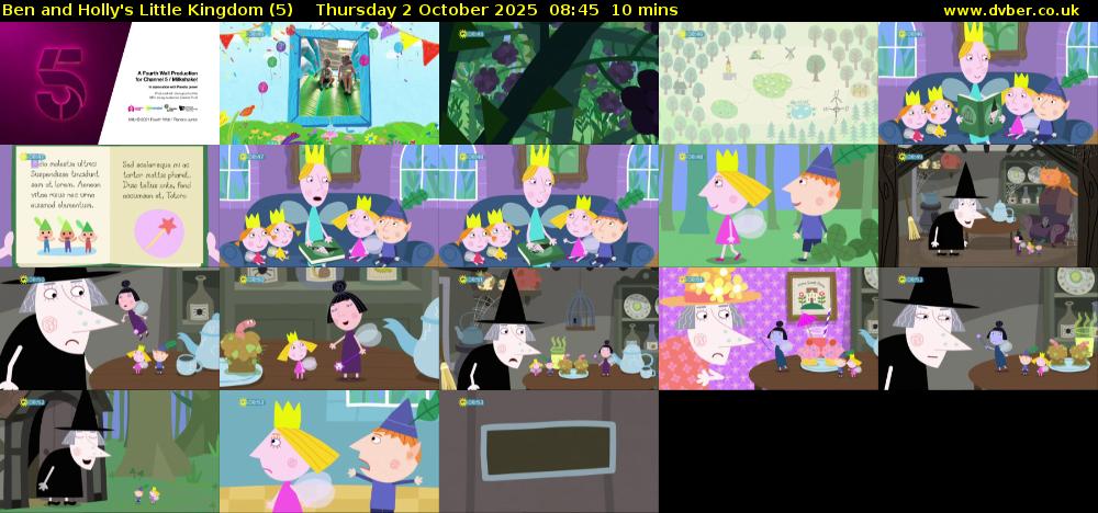 Ben and Holly's Little Kingdom (5) Thursday 2 October 2025 08:45 - 08:55