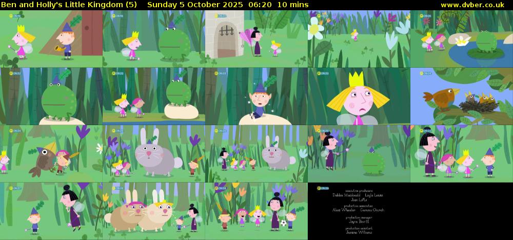 Ben and Holly's Little Kingdom (5) Sunday 5 October 2025 06:20 - 06:30