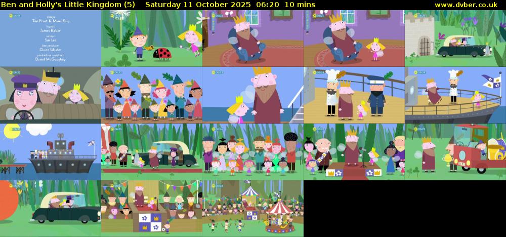 Ben and Holly's Little Kingdom (5) Saturday 11 October 2025 06:20 - 06:30