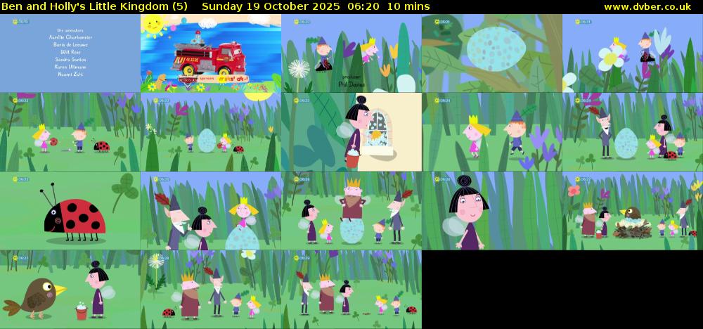 Ben and Holly's Little Kingdom (5) Sunday 19 October 2025 06:20 - 06:30