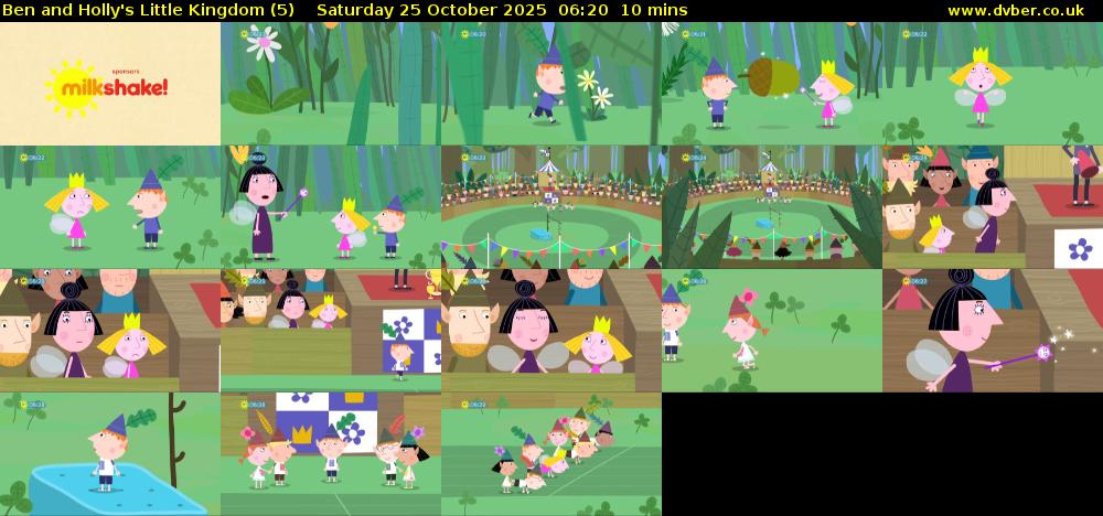 Ben and Holly's Little Kingdom (5) Saturday 25 October 2025 06:20 - 06:30
