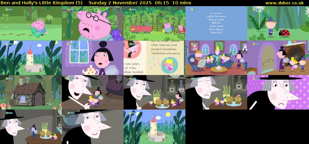 Ben and Holly's Little Kingdom (5) Sunday 2 November 2025 06:15 - 06:25