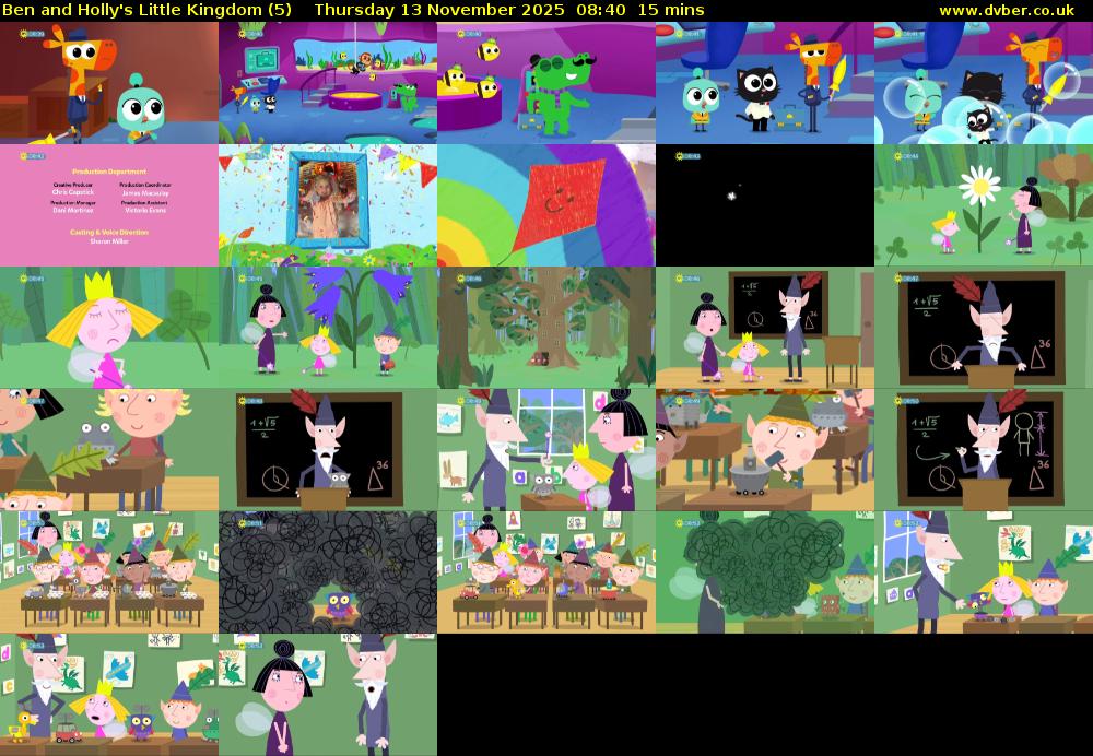 Ben and Holly's Little Kingdom (5) Thursday 13 November 2025 08:40 - 08:55