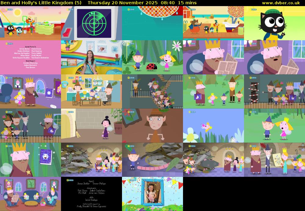 Ben and Holly's Little Kingdom (5) Thursday 20 November 2025 08:40 - 08:55