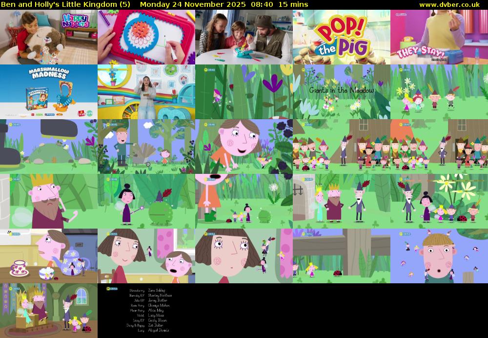 Ben and Holly's Little Kingdom (5) Monday 24 November 2025 08:40 - 08:55