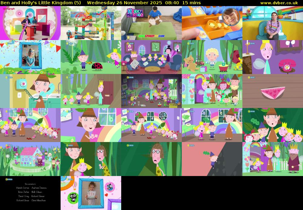 Ben and Holly's Little Kingdom (5) Wednesday 26 November 2025 08:40 - 08:55