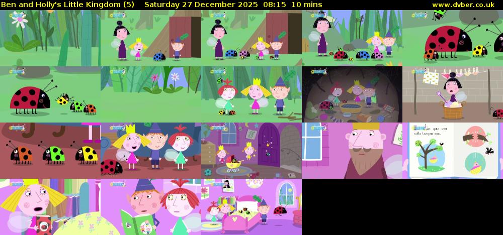 Ben and Holly's Little Kingdom (5) Saturday 27 December 2025 08:15 - 08:25
