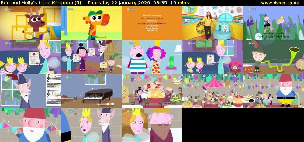 Ben and Holly's Little Kingdom (5) Thursday 22 January 2026 08:35 - 08:45