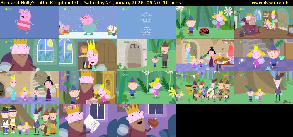 Ben and Holly's Little Kingdom (5) Saturday 24 January 2026 06:20 - 06:30