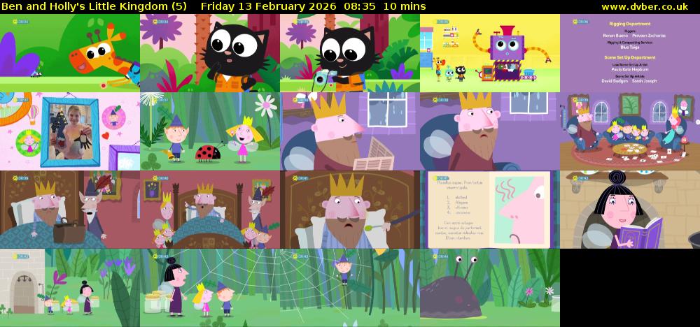 Ben and Holly's Little Kingdom (5) Friday 13 February 2026 08:35 - 08:45