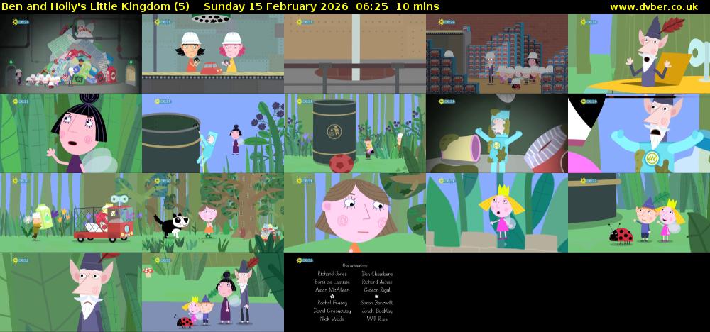 Ben and Holly's Little Kingdom (5) Sunday 15 February 2026 06:25 - 06:35