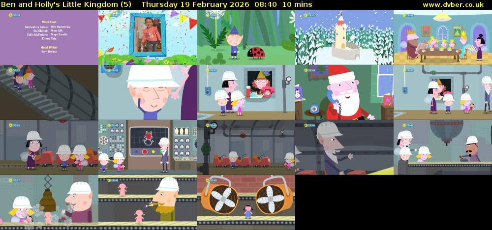 Ben and Holly's Little Kingdom (5) Thursday 19 February 2026 08:40 - 08:50