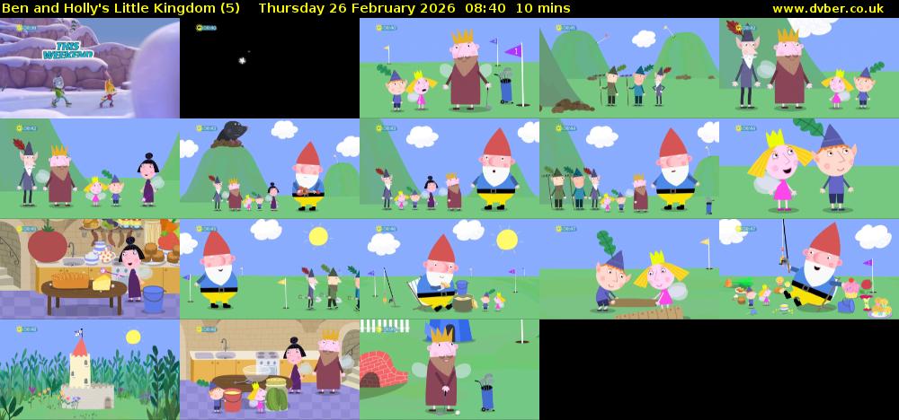 Ben and Holly's Little Kingdom (5) Thursday 26 February 2026 08:40 - 08:50