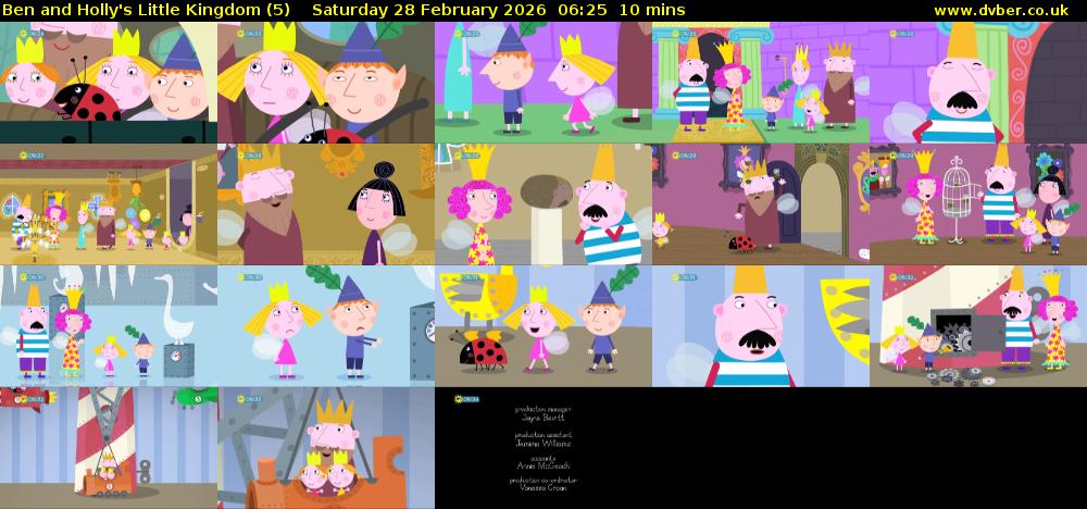 Ben and Holly's Little Kingdom (5) Saturday 28 February 2026 06:25 - 06:35