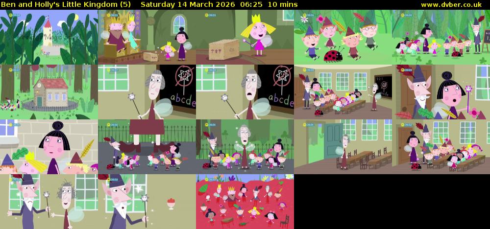 Ben and Holly's Little Kingdom (5) Saturday 14 March 2026 06:25 - 06:35