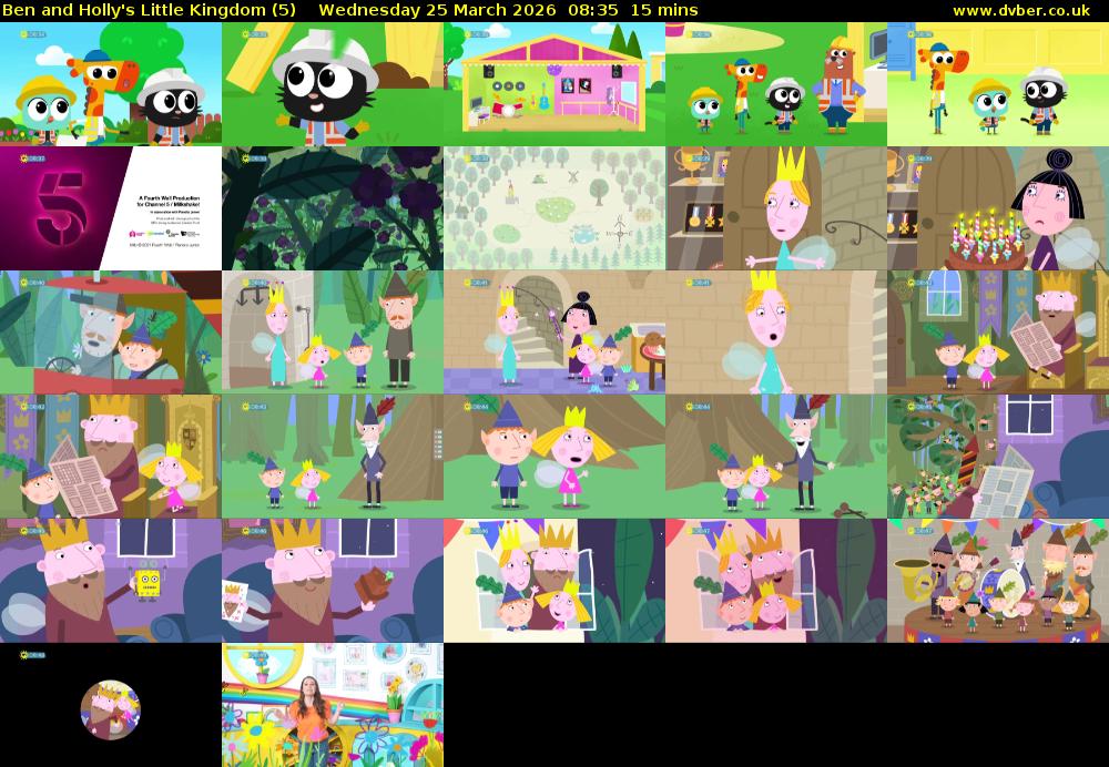 Ben and Holly's Little Kingdom (5) Wednesday 25 March 2026 08:35 - 08:50