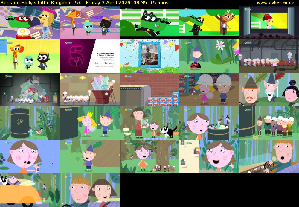 Ben and Holly's Little Kingdom (5) Friday 3 April 2026 08:35 - 08:50