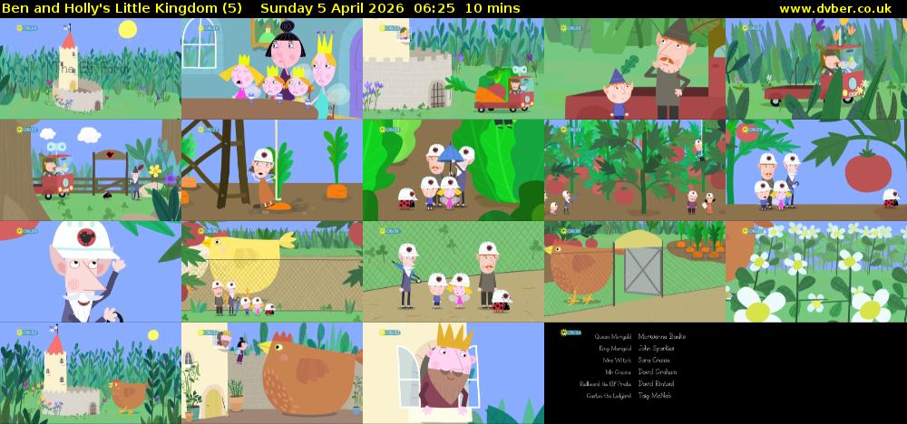 Ben and Holly's Little Kingdom (5) Sunday 5 April 2026 06:25 - 06:35