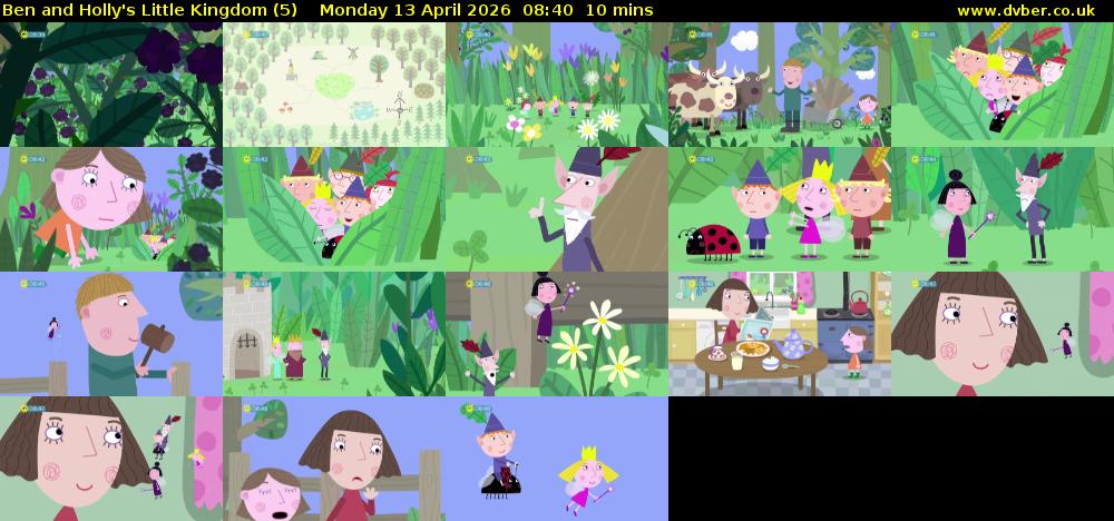 Ben and Holly's Little Kingdom (5) Monday 13 April 2026 08:40 - 08:50