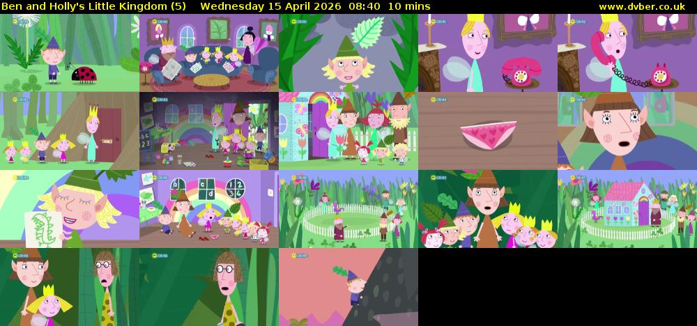Ben and Holly's Little Kingdom (5) Wednesday 15 April 2026 08:40 - 08:50