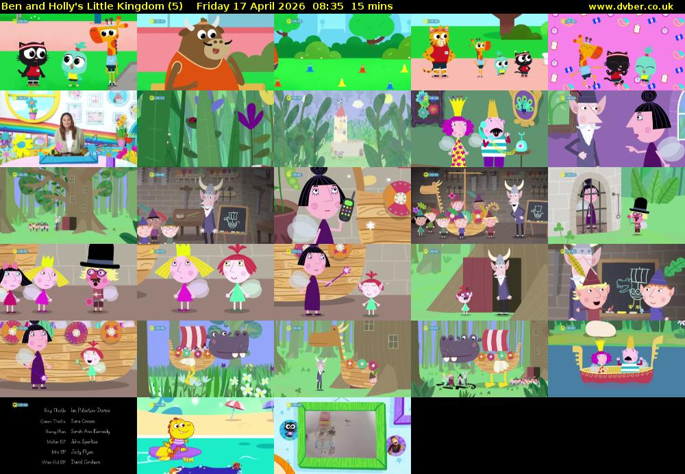 Ben and Holly's Little Kingdom (5) Friday 17 April 2026 08:35 - 08:50