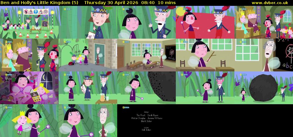 Ben and Holly's Little Kingdom (5) Thursday 30 April 2026 08:40 - 08:50