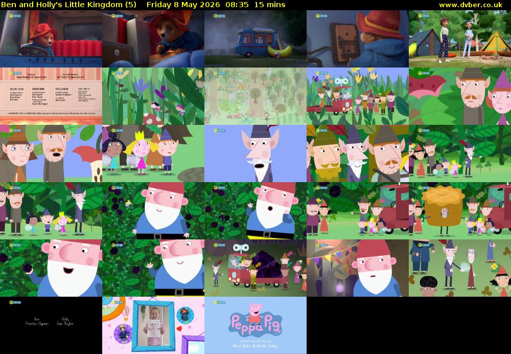 Ben and Holly's Little Kingdom (5) Friday 8 May 2026 08:35 - 08:50