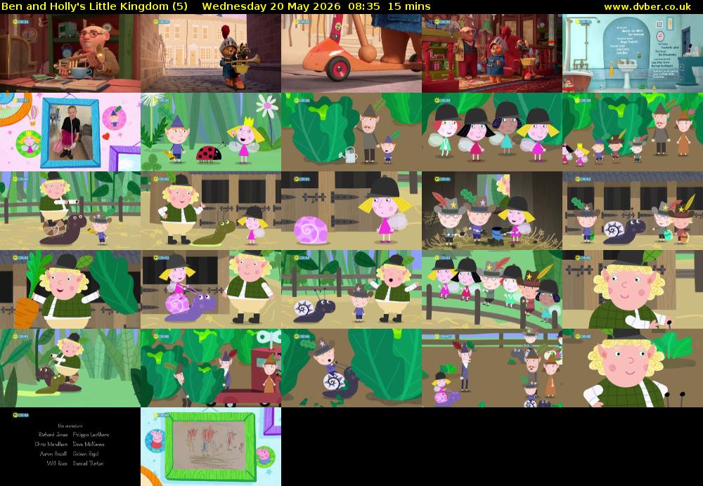 Ben and Holly's Little Kingdom (5) Wednesday 20 May 2026 08:35 - 08:50