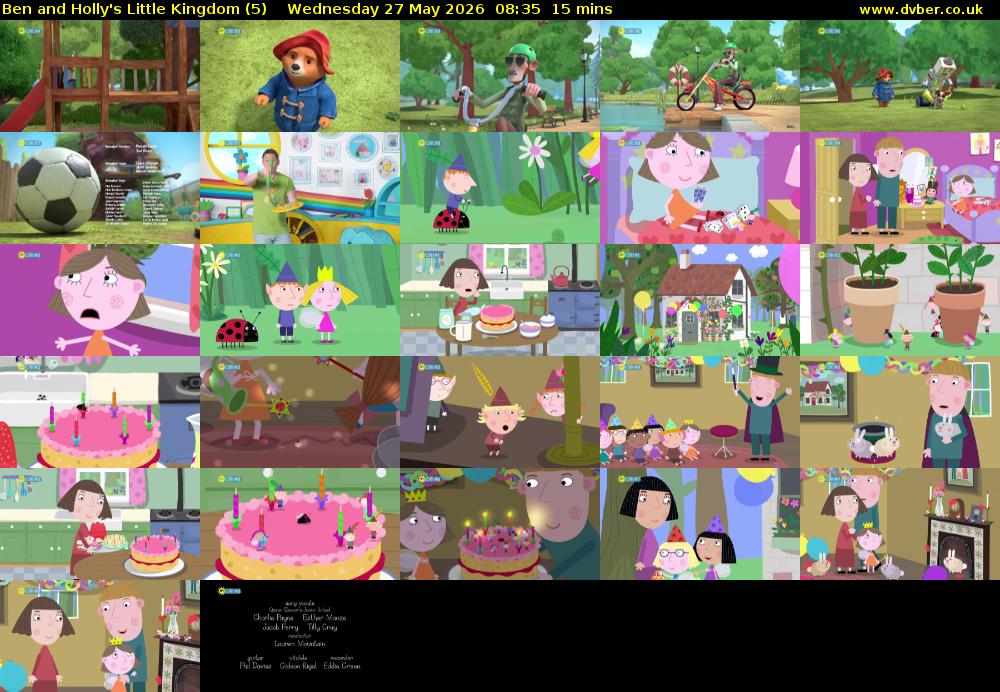 Ben and Holly's Little Kingdom (5) Wednesday 27 May 2026 08:35 - 08:50