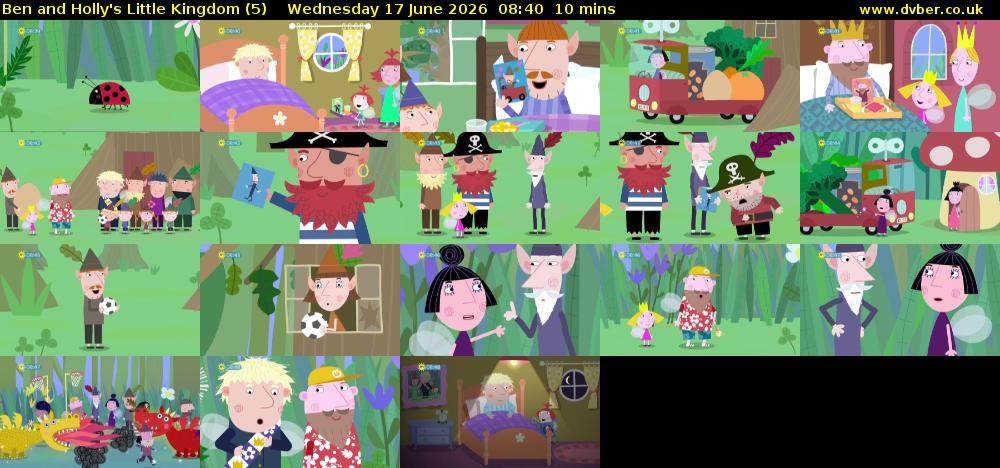 Ben and Holly's Little Kingdom (5) Wednesday 17 June 2026 08:40 - 08:50