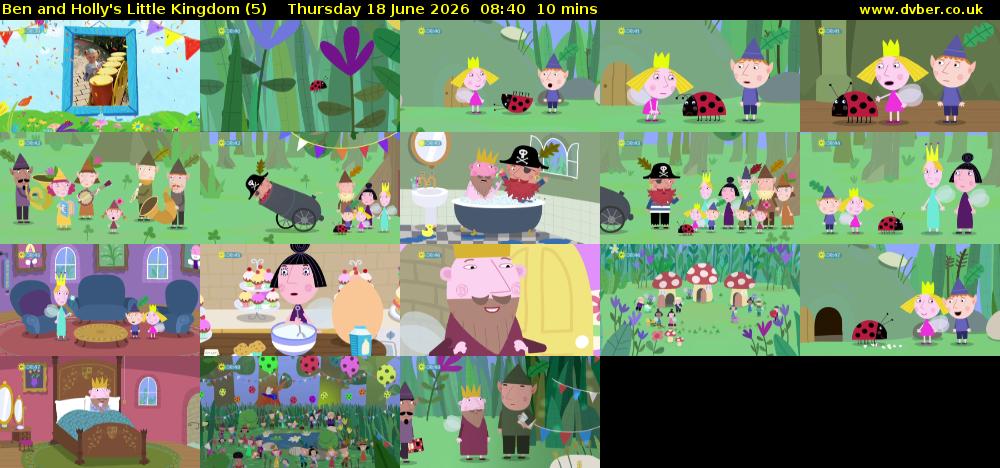 Ben and Holly's Little Kingdom (5) Thursday 18 June 2026 08:40 - 08:50